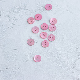 Drops Пуговица Ракушка Pink ⌀ 15 мм