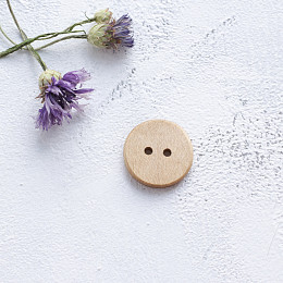 Handmade Пуговица Клён ⌀ 23 мм