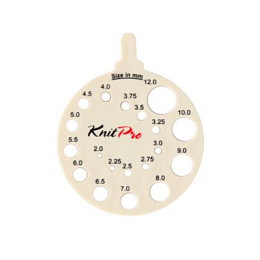 KnitPro Линейка для спиц Белый клубок