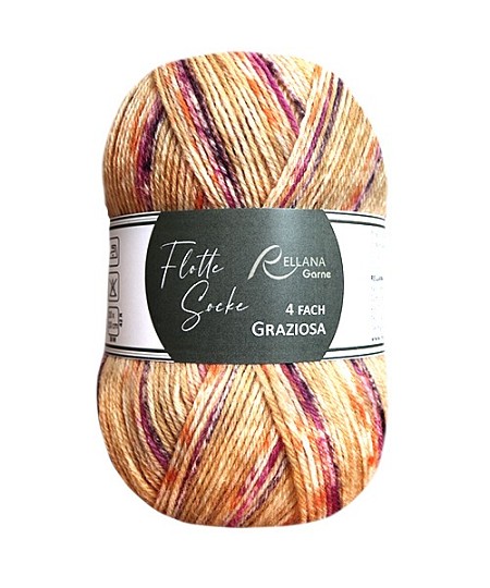Rellana Flotte Socke Graziosa 4 ply