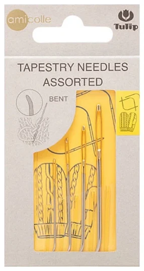 Tulip Tapestry Needles Набор игл с изогнутым кончиком №13, 15, 17, 20 Сталь