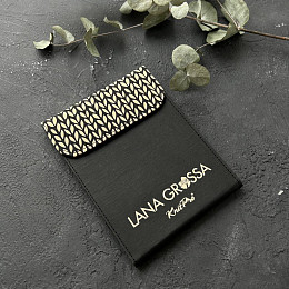 Lana Grossa Набор чулочных спиц 15 см 4х5 шт Радуга Алюминий  Чёрный чехол Магазин пряжи и инструментов для вязания СижуВяжу.рф