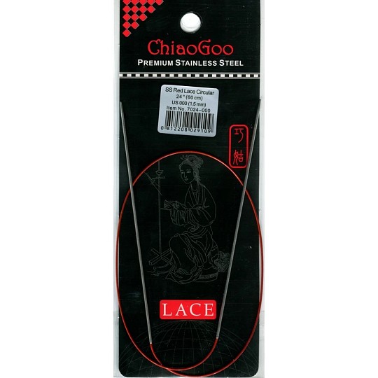 ChiaoGoo Red Lace Circulars Круговые спицы 60 см Металл