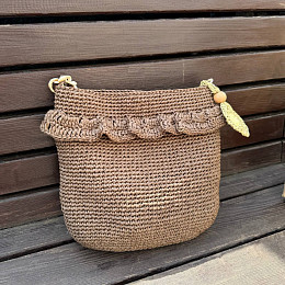 СижуВяжу Описание сумка с рюшей