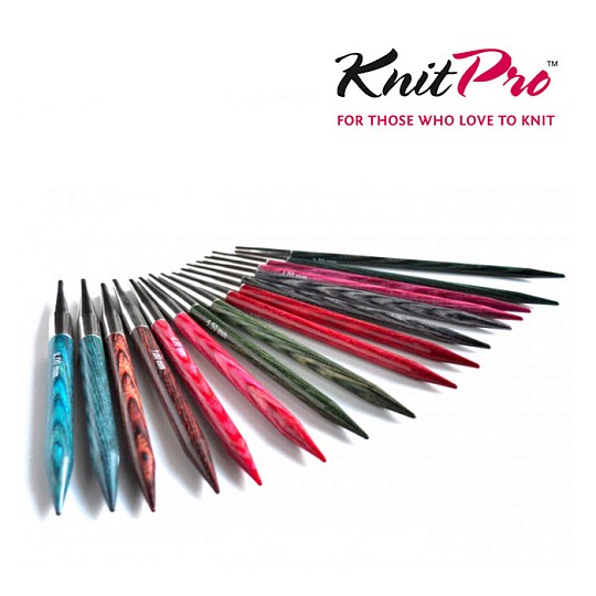 KnitPro Symfonie Dreamz Съёмные спицы 8,7 см (укороченные) Дерево