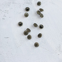 Пуговица Бронзовый цветок ⌀ 11 мм (35112.003)