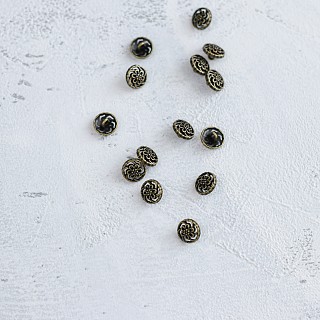 Пуговица Бронзовый цветок ⌀ 11 мм (35112.003)