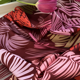 СижуВяжу "Весна начинается с нами!" (Розовый кант) Платок большой 90х90 см,