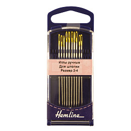 Hemline. Иглы для штопки стальные 2-4 10 шт. (арт. 284G.24)