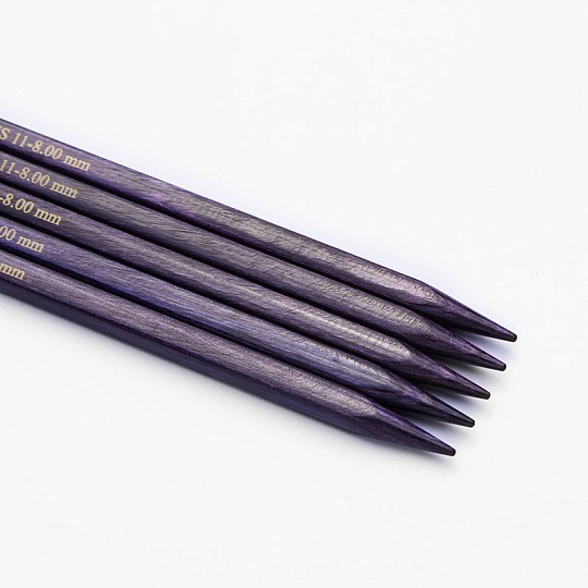 KnitPro Jadore Cubics Чулочные спицы 15 см Дерево 5шт