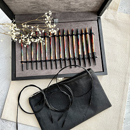 Lana Grossa Набор съёмных спиц 8 пар Дерево Магазин пряжи и инструментов для вязания СижуВяжу.рф