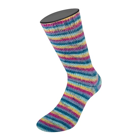 Lana Grossa Cosy Socks Multi Stripes MW 100