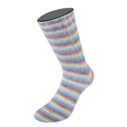 Lana Grossa Cosy Socks Multi Stripes MW 100