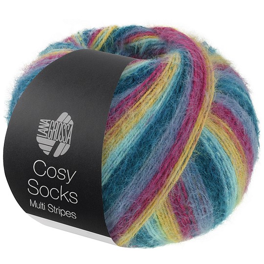 Lana Grossa Cosy Socks Multi Stripes MW 100