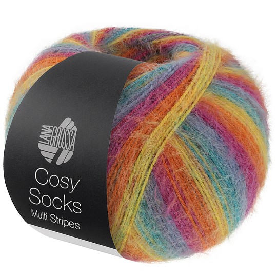 Lana Grossa Cosy Socks Multi Stripes MW 100